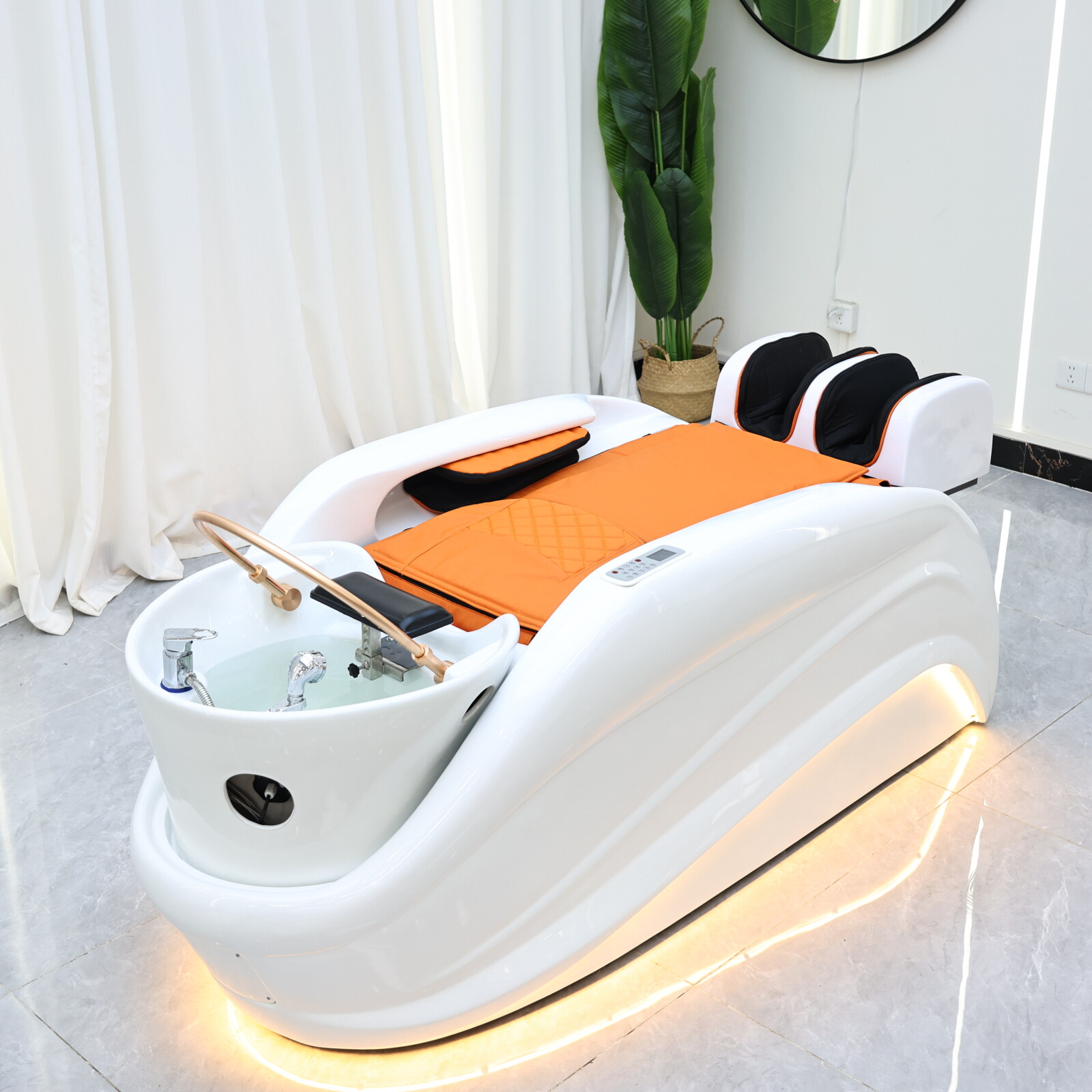Massage Table Accessories Uk - スマートマッサージシャンプーベッド、洗髪ベッド、マッサージ台、高級サロンヘッドスパ家具（高級美容室向け）