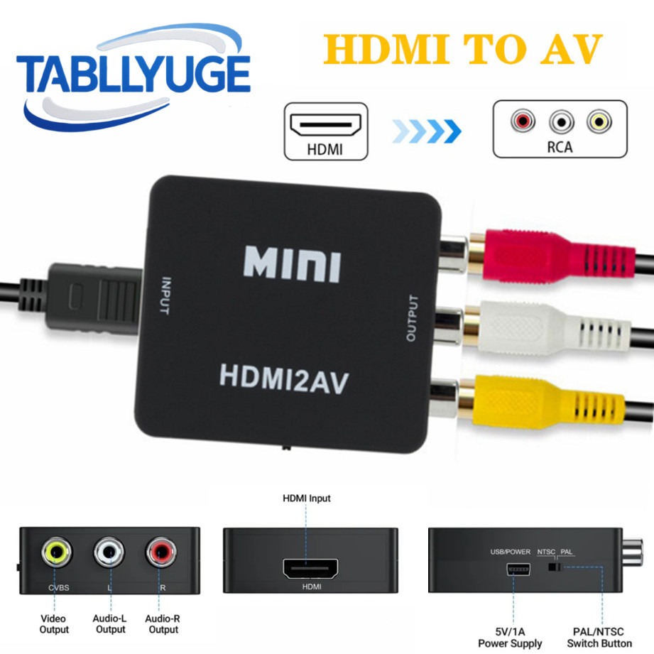 Hdmi Adapter Tablet - TABLLYUGE 1080P HDMI 互換 AV RCA