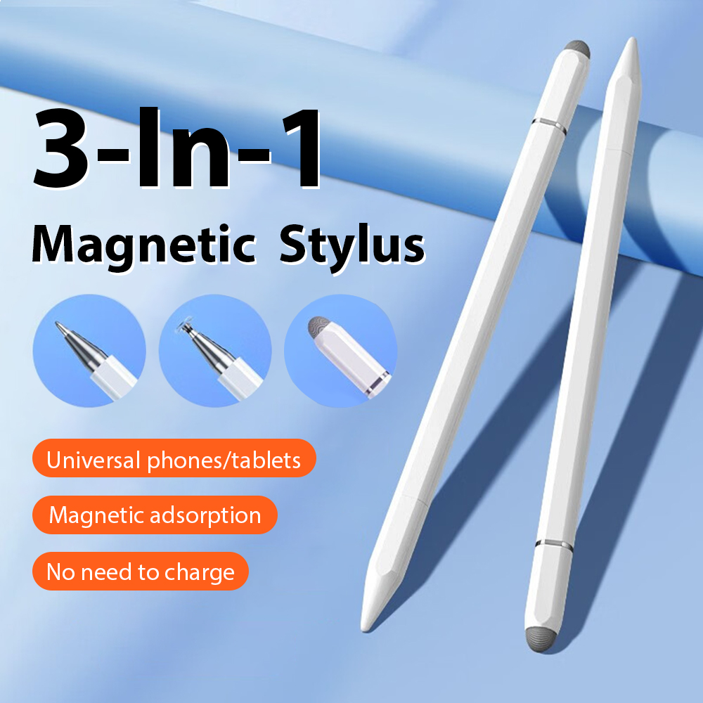 Pen Tablet Accessories - 3 で 1 磁気ユニバーサルスタイラスペン Android IOS