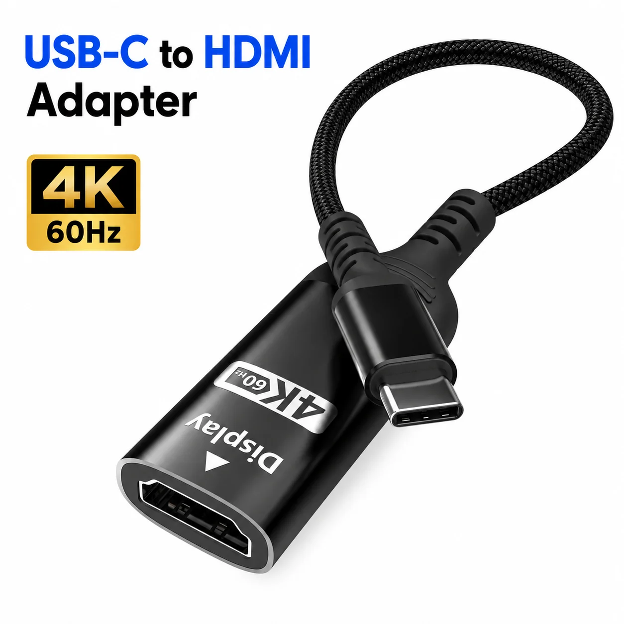 Hdmi Adapter Tablet - USB C - HDMIアダプター 4K@60Hz プラグアンドプレイ、Type
