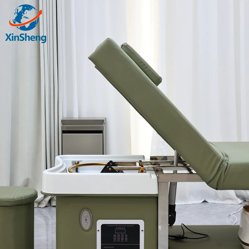 Massage Table Accessories Uk - 2025新盛ヘアウォッシュ＆ヘッドスパ燻蒸シャンプーベッド美容院マッサージ台マッサージベッド理髪店業務用家具