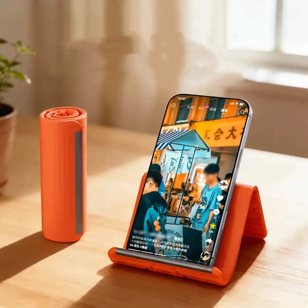 Laptop Tablet Accessories - 怠惰な携帯電話スタンド シリコン製デスクトップタブレット/ノートパソコンホルダー クリエイティブで柔軟な折りたたみ式変形スタンド 旅行用アクセサリー