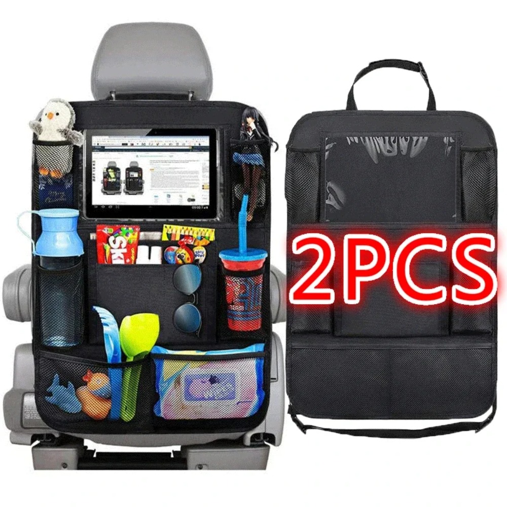 Toddler Tablet Accessories - カーシートバックオーガナイザー 9 収納ポケット タッチスクリーンタブレットホルダープロテクター付き 子供用 カーアクセサリー