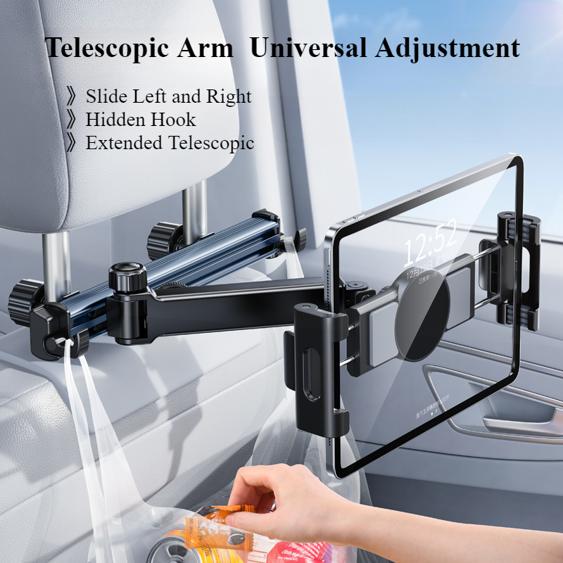 Toddler Tablet Accessories - Hipacool 伸縮式自動車電話ホルダー タブレット シート バック スタンド