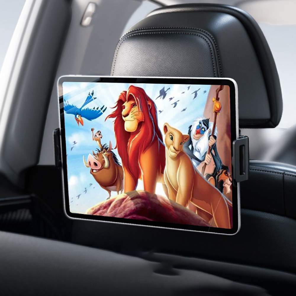 Toddler Tablet Accessories - 車のヘッドレストタブレットマウントホルダー 360 度回転 iPad スタンド自動後部座席枕ブラケット旅行ポータブルロードトリップ