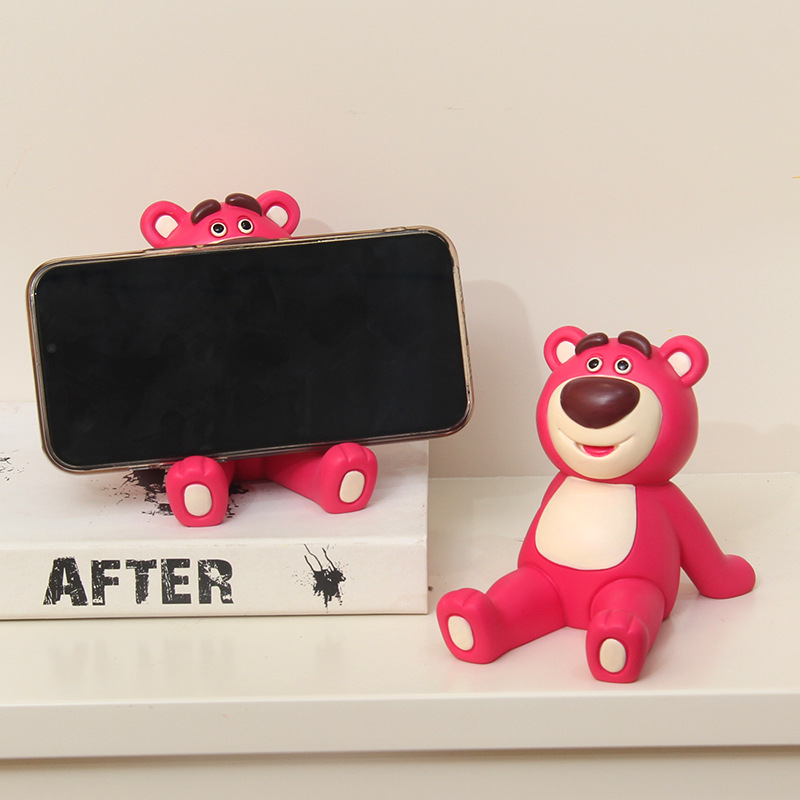Tablet Accessories Gifts - 新しいロッツォ携帯電話ホルダー樹脂製キュートな漫画カワイイオーナメントタブレットガールギフトアニメアクセサリーおもちゃ