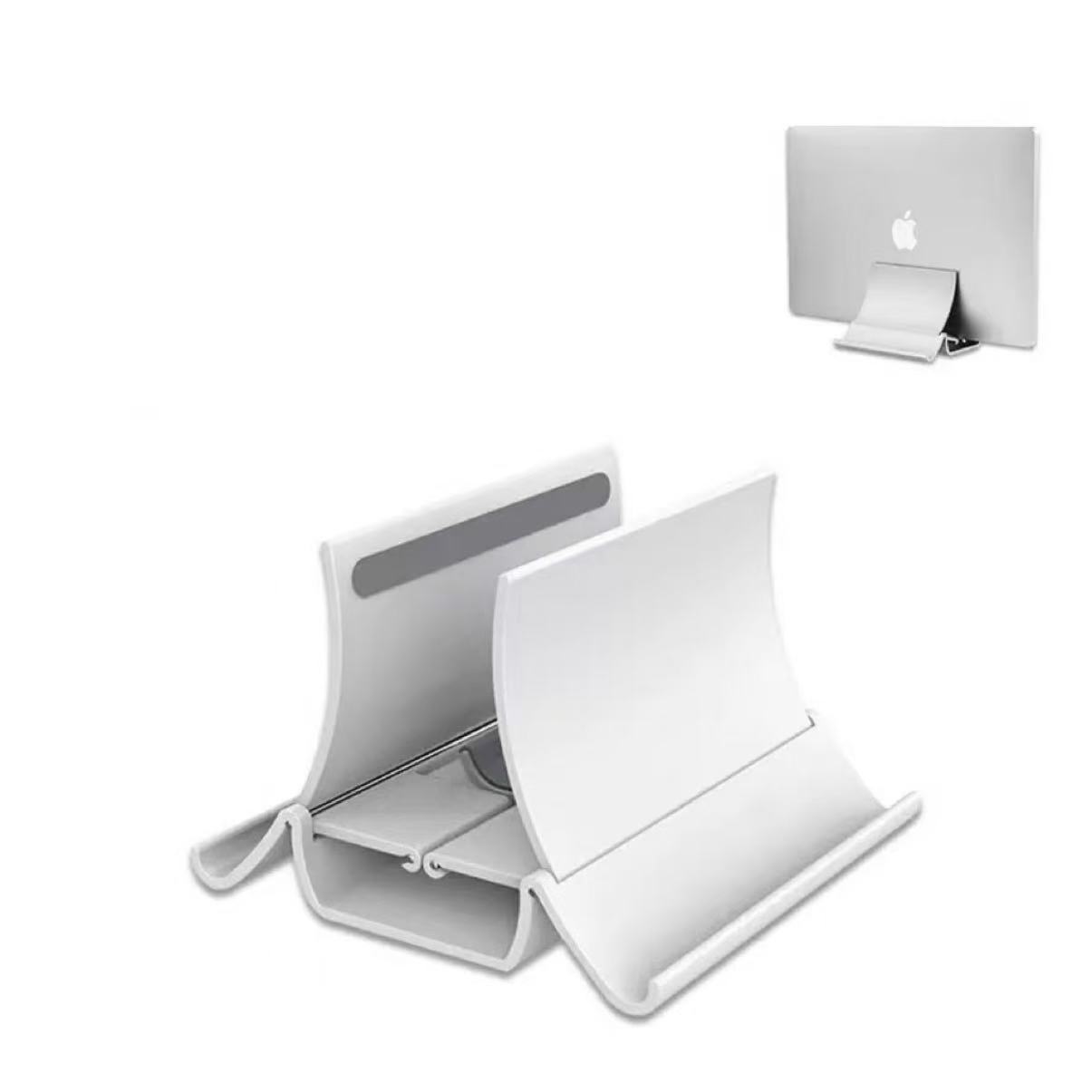 Tablet Ipad Accessories - 垂直ラップトップスタンド熱放散ノンスリップラップトップスタンド重力誘導ホルダーノートブックドックiPad Proタブレットスタンド用