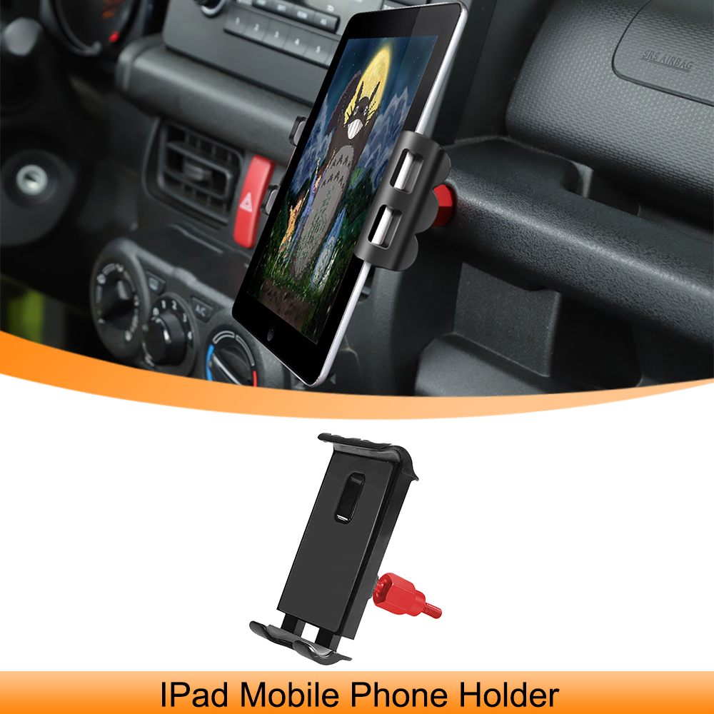 Tablet Ipad Accessories - 車携帯電話 IPad ホルダータブレットサポートブラケットスズキジムニー JB64 JB74 2019-2024