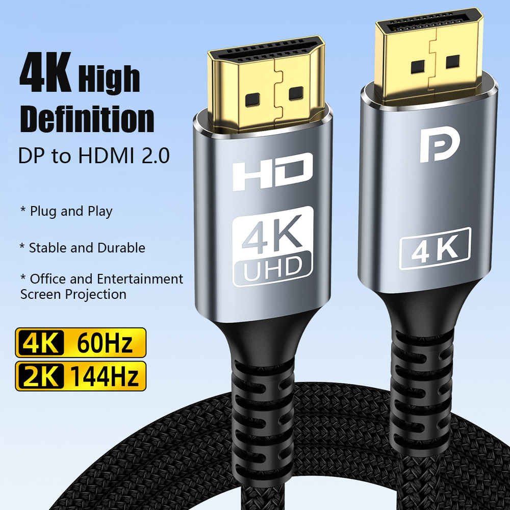 Hdmi Adapter Tablet - 4K@60Hz DP to HDMI 2.0 互換ケーブル