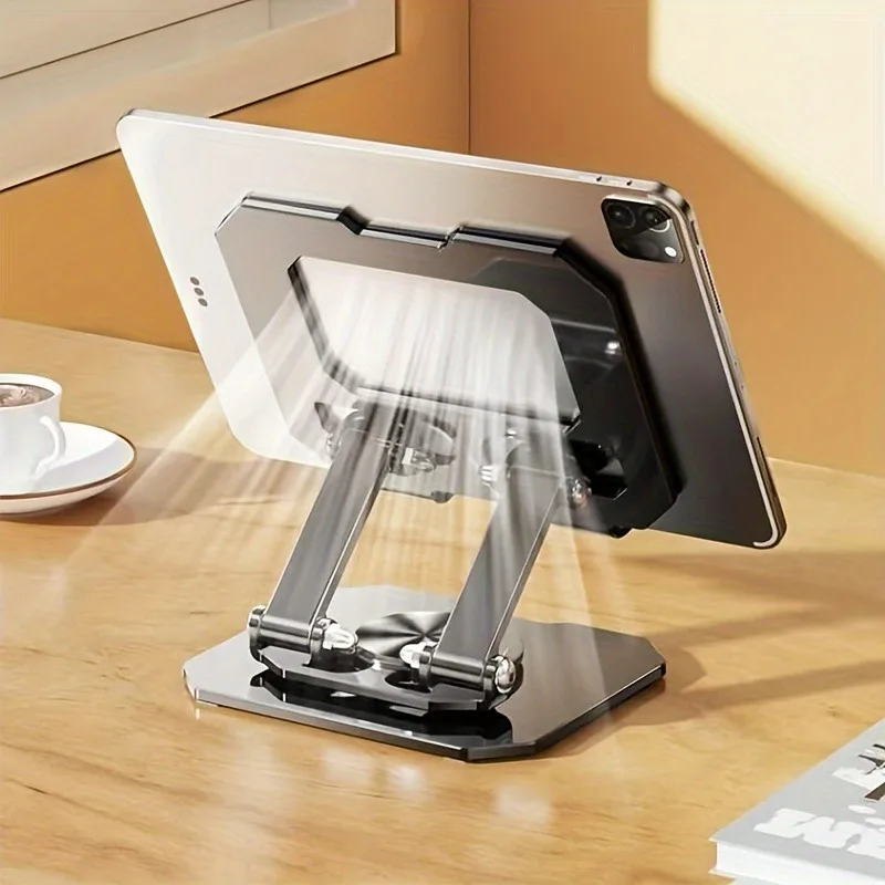 Huawei Tablet Accessories - 調整可能で折りたたみ可能な360度 ° 回転可能なタブレットスタンド 4.7～12インチのiPad Pro/Air/Miniラップトップに対応 -