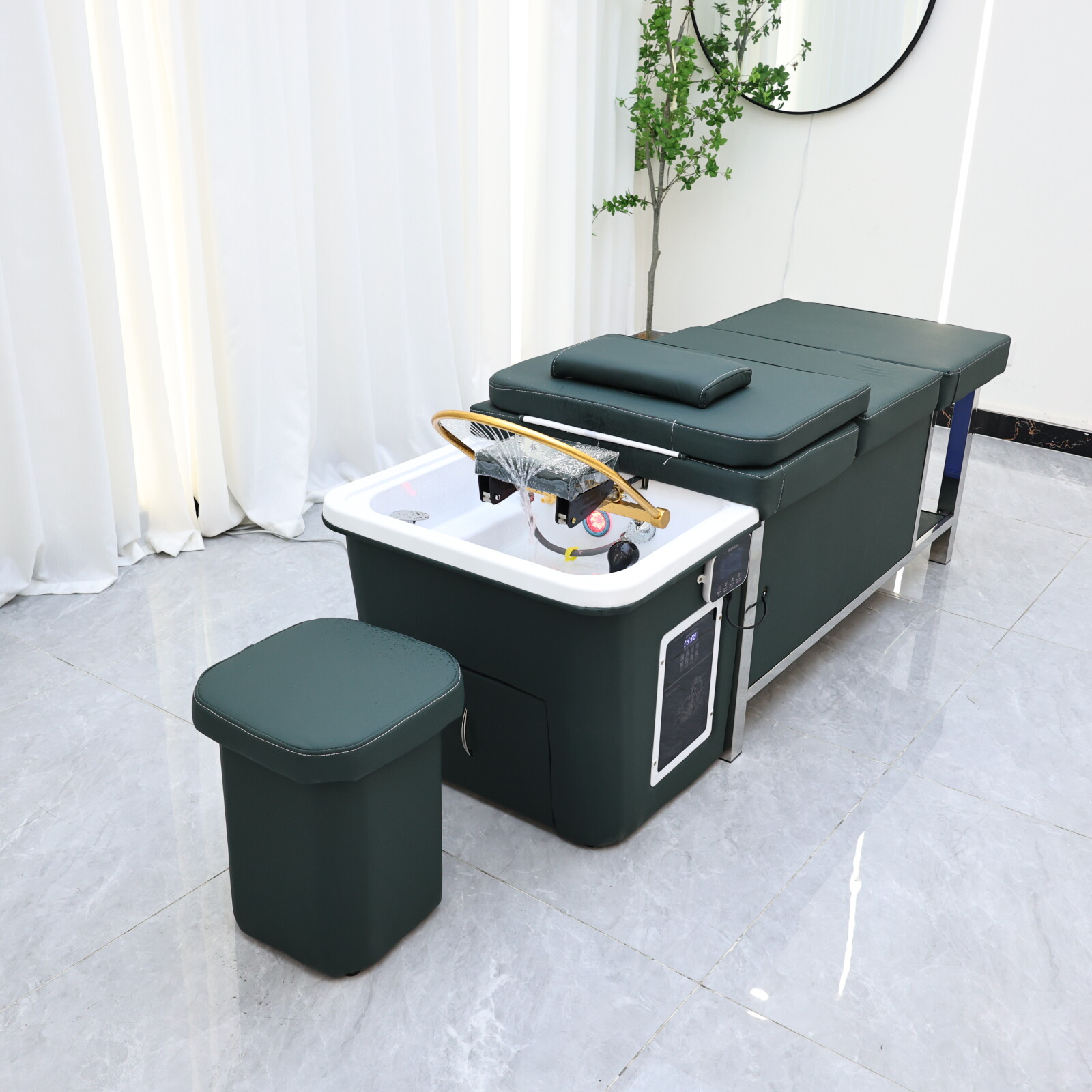 Massage Table Accessories Uk - 温水機能付きヘッドスパマッサージシャンプーベッド、ヘッドセラピーヘアウォッシュベッド、タイマッサージテーブル、サロン家具の卸売