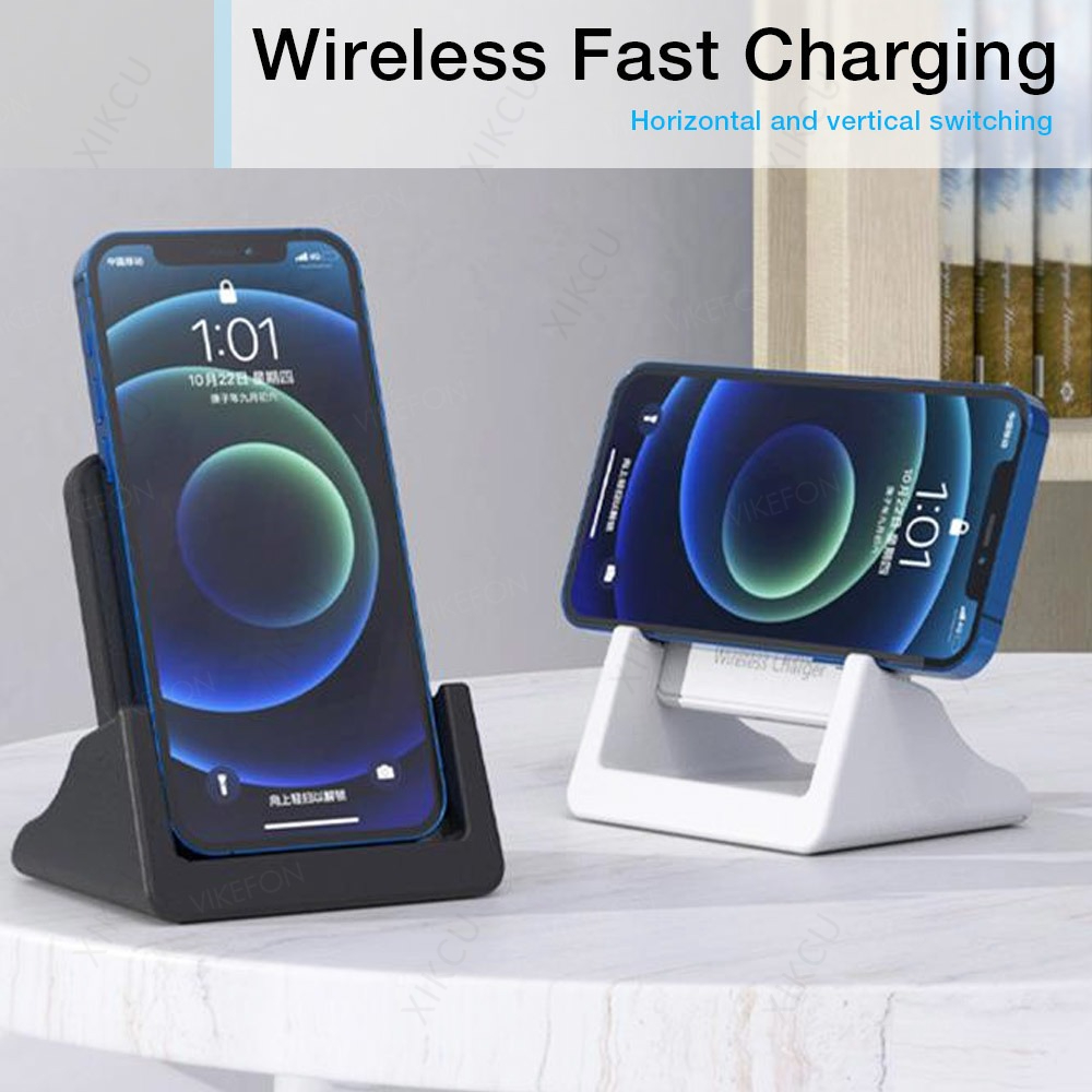 Wireless Charging Pad - デスクトップ取り外し可能電話ホルダー スタンド充電器パッド iPhone 16 15 14