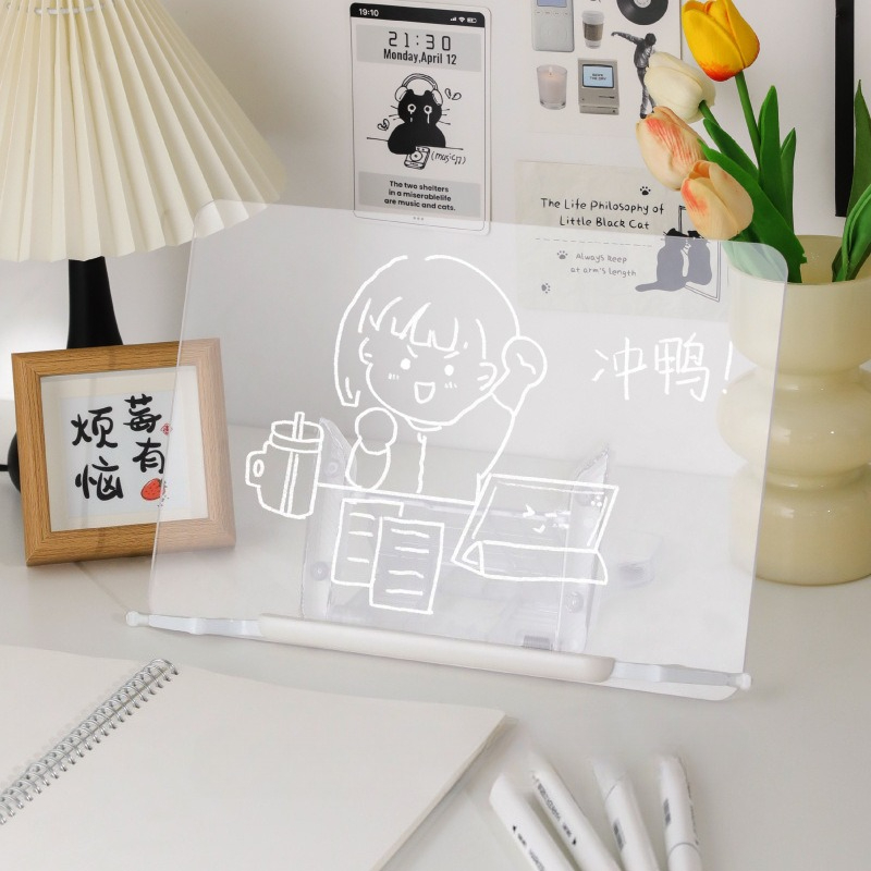 アクリル透明読書スタンド多機能調節可能なタブレットラップトッ - Laptop Tablet Accessories のレビューと価格