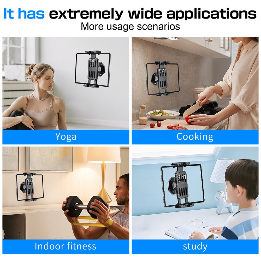 壁掛け式スマホホルダー タブレットスタンド 調整可能クランプ - Tablet Ipad Accessories のレビューと価格