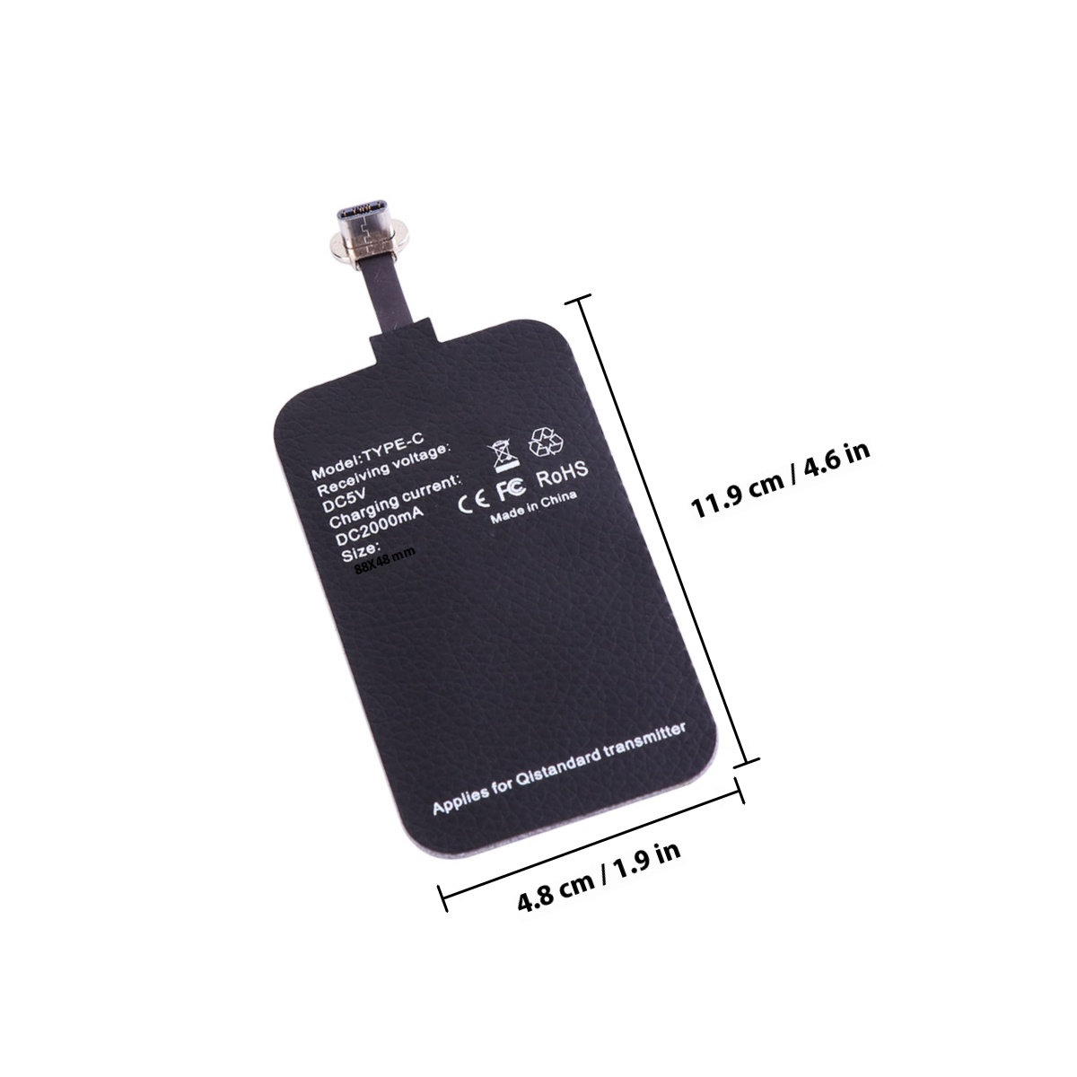 ワイヤレス充電レシーバー Type-C 2A 高速ワイヤレス - Wireless Charging Pad のレビューと価格