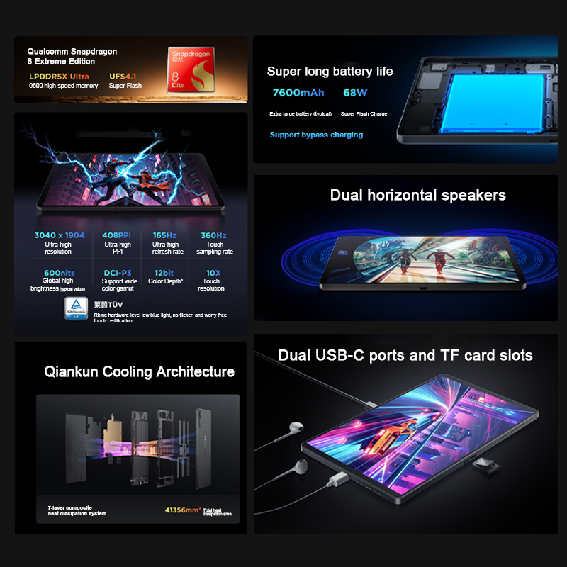 オリジナル Lenovo Legion Y700 第4世代  - Android Tablet Gaming Accessories のレビューと価格