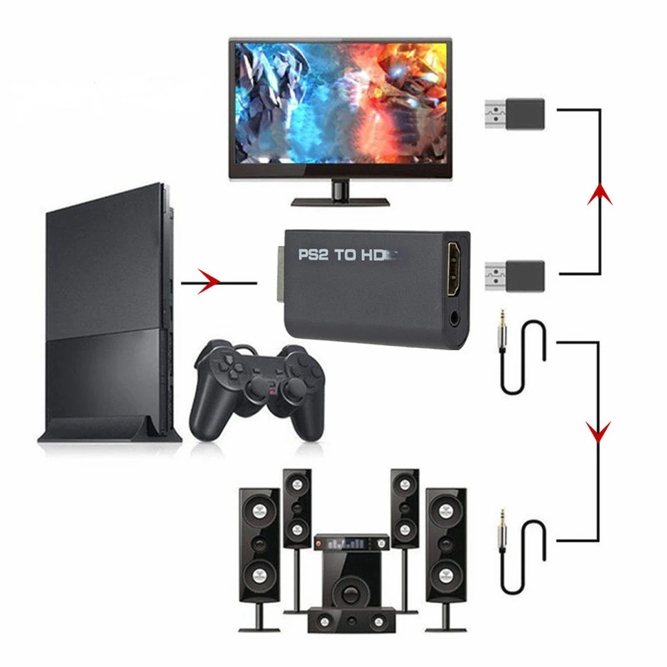 HDMI to Ps2 互換コンバータ アダプタ オーディオ - Hdmi Adapter Tablet のレビューと価格