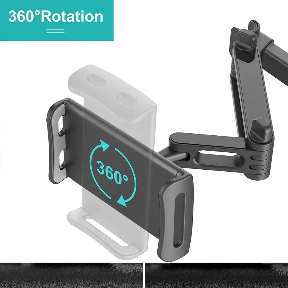伸縮車後部枕電話ホルダータブレット回転ホルダー車後部座席スタ - Toddler Tablet Accessories のレビューと価格