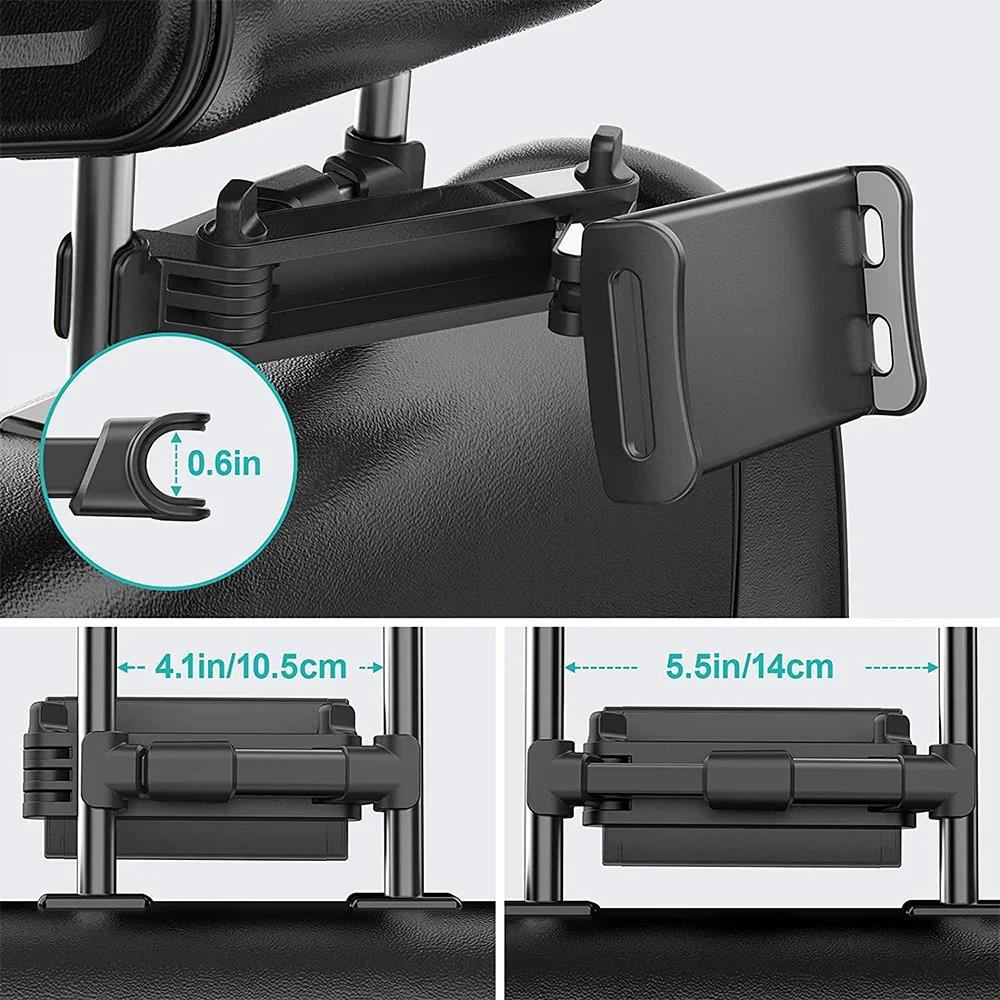 伸縮車後部枕電話ホルダータブレット回転ホルダー車後部座席スタ - Toddler Tablet Accessories のレビューと価格