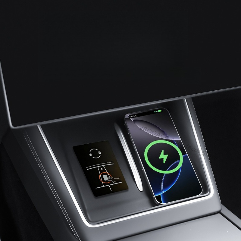 テスラモデル YL ワイヤレス充電シリコンパッド滑り止め防塵 - Wireless Charging Pad のレビューと価格