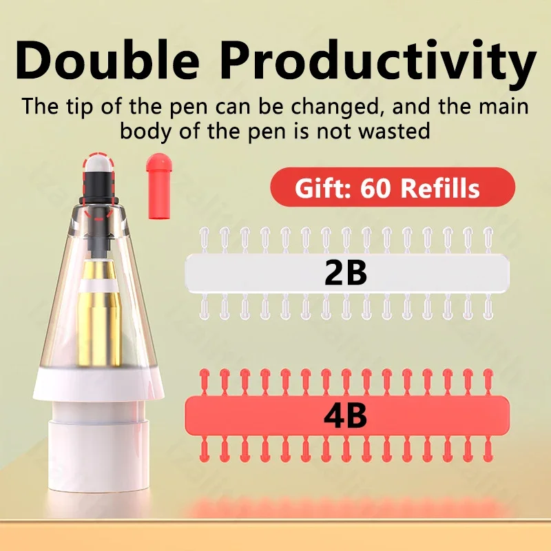 交換用鉛筆のヒント 2B Apple Pencil Pro  - Pen Tablet Accessories のレビューと価格