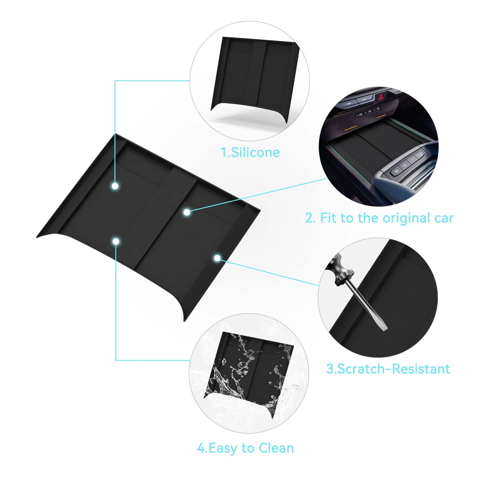 起亜テルライド 2027+ (第 2 世代) 車用汚れ防止パ - Wireless Charging Pad のレビューと価格