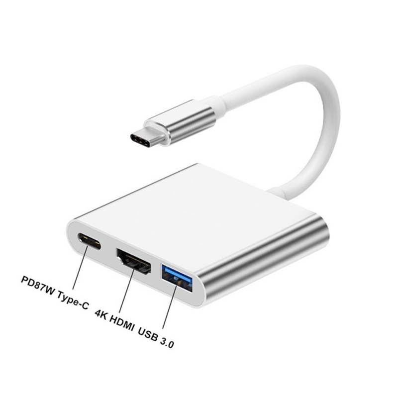 3 in 1 USB Type C ハブ - 4K HDMI - Huawei Tablet Accessories のレビューと価格