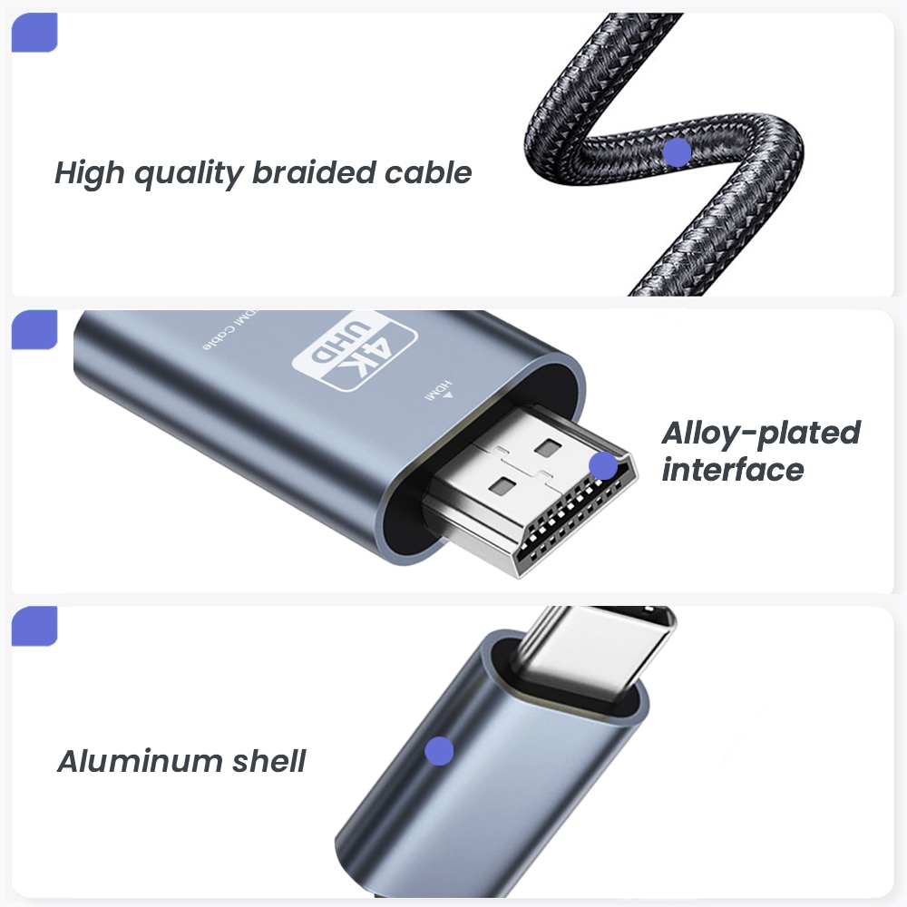 Nierbo usb c to hdmiケーブル6.6ft  - Hdmi Adapter Tablet のレビューと価格