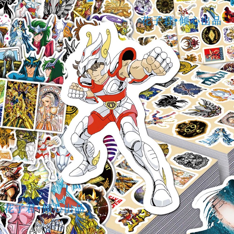 101 個聖闘士星矢アニメステッカー漫画キャラクター DIY - Laptop Tablet Accessories のレビューと価格