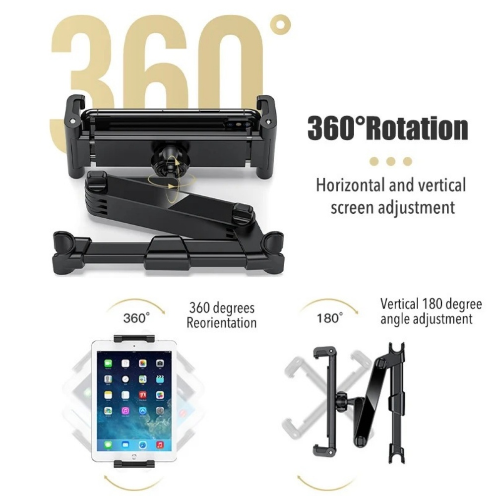 ユニバーサル4-11インチ伸縮式車載後部座席用スマホ・タブレ - Toddler Tablet Accessories のレビューと価格