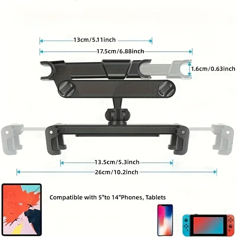 車の後部枕電話ホルダータブレットカースタンドシート後部ヘッド - Toddler Tablet Accessories のレビューと価格