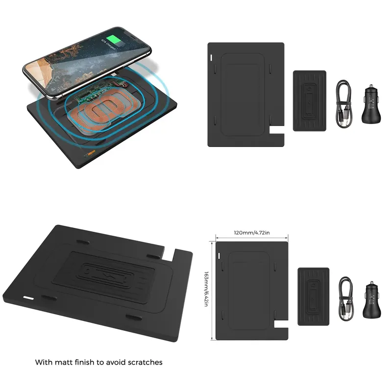 10 ワットワイヤレス車の充電器カムリ 2018-2020  - Wireless Charging Pad のレビューと価格