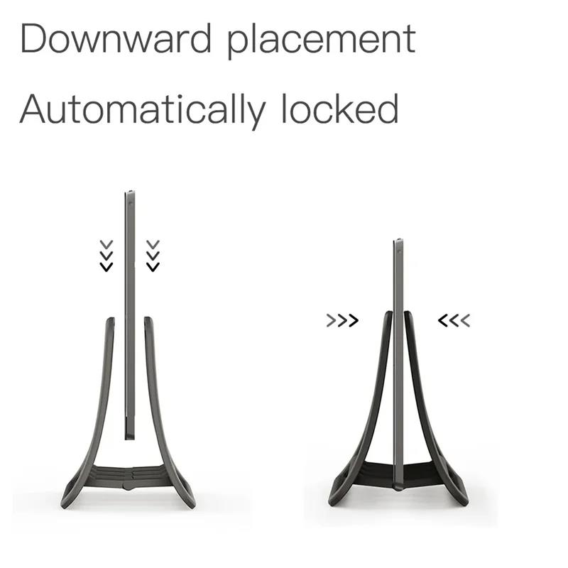 ユニバーサル垂直ラップトップスタンドラップトップデスクトップ - Tablet Ipad Accessories のレビューと価格
