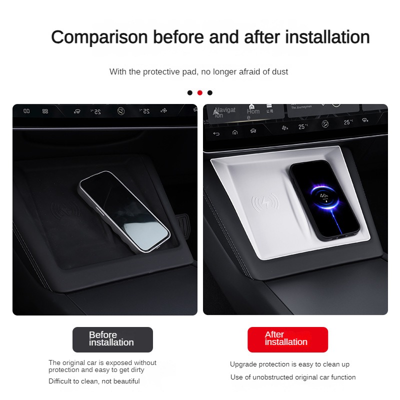 テスラ モデル3+ ハイランド 2024-26 シリコン製ワ - Wireless Charging Pad のレビューと価格