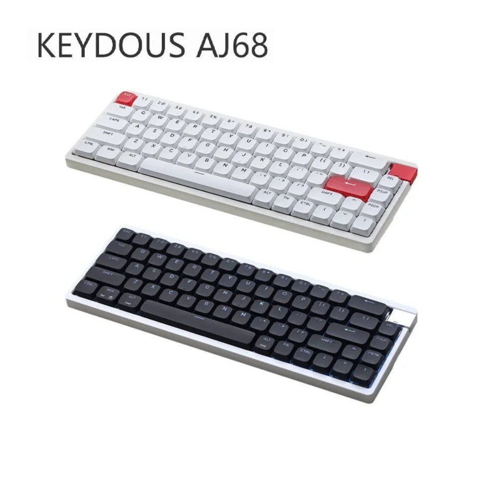 Keydous AJ68 メカニカルキーボード ポータブルゲ - Tablet Accessories Gifts のレビューと価格
