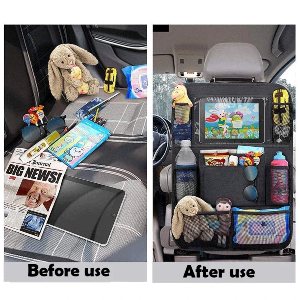 カーシートバックオーガナイザー 9 収納ポケット タッチスク - Toddler Tablet Accessories のレビューと価格