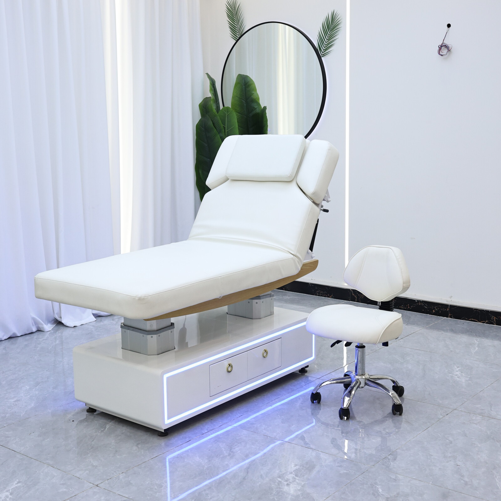電動リフト、ホワイトビューティーケアベッド、フェイシャルハイ - Massage Table Accessories Uk のレビューと価格
