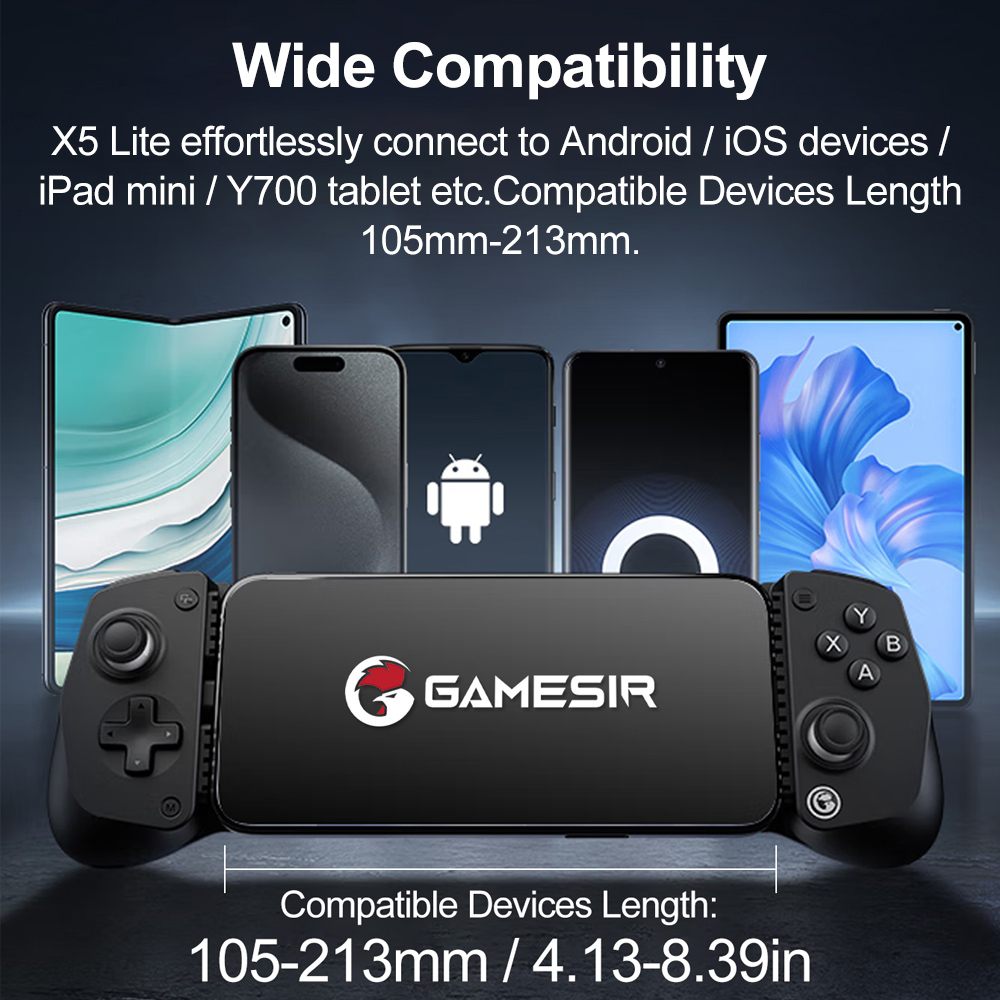 GameSir X5 Liteモバイルゲームコントローラー、 - Android Tablet Gaming Accessories のレビューと価格
