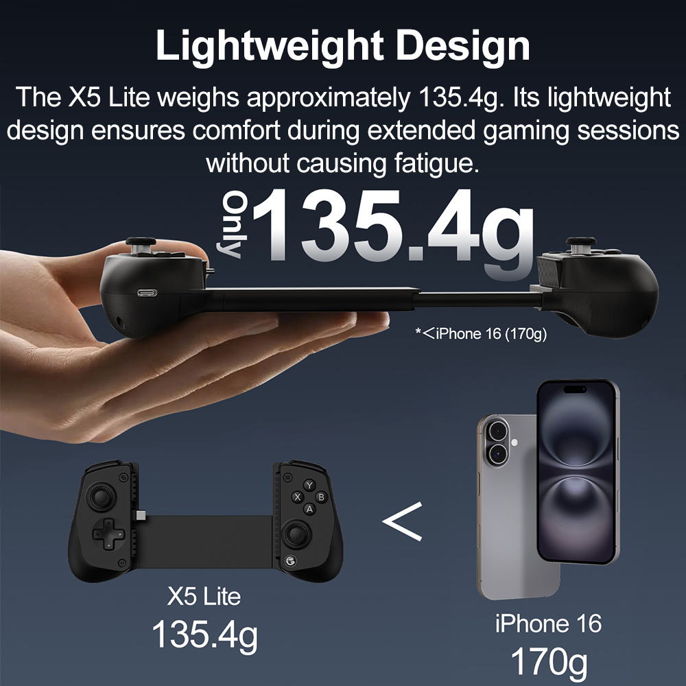 GameSir X5 Liteモバイルゲームコントローラー、 - Android Tablet Gaming Accessories のレビューと価格