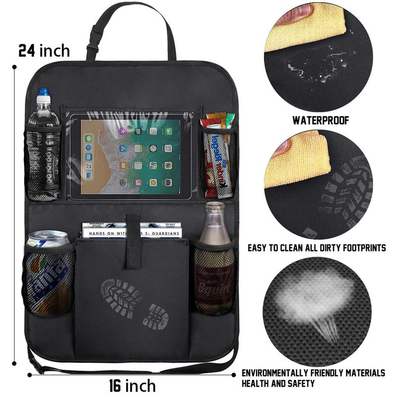 車の後部座席オーガナイザー タッチスクリーンタブレットホルダ - Toddler Tablet Accessories のレビューと価格