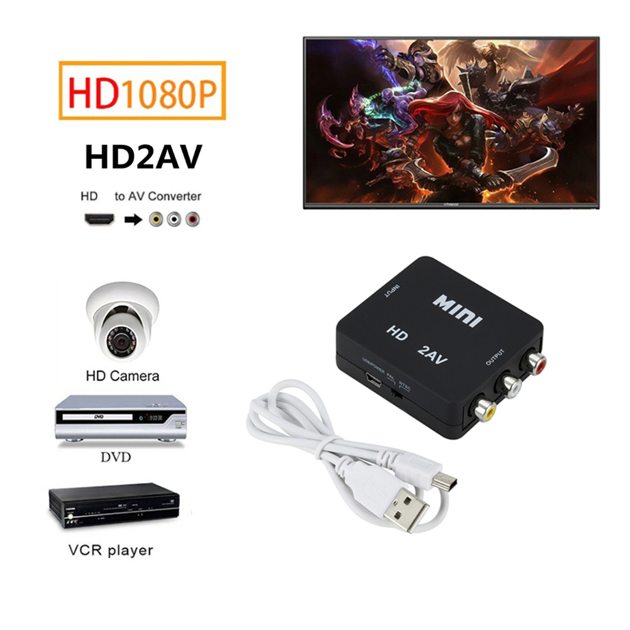 HDMI 互換 AV RCA コンバーター HDTV2AV  - Hdmi Adapter Tablet のレビューと価格
