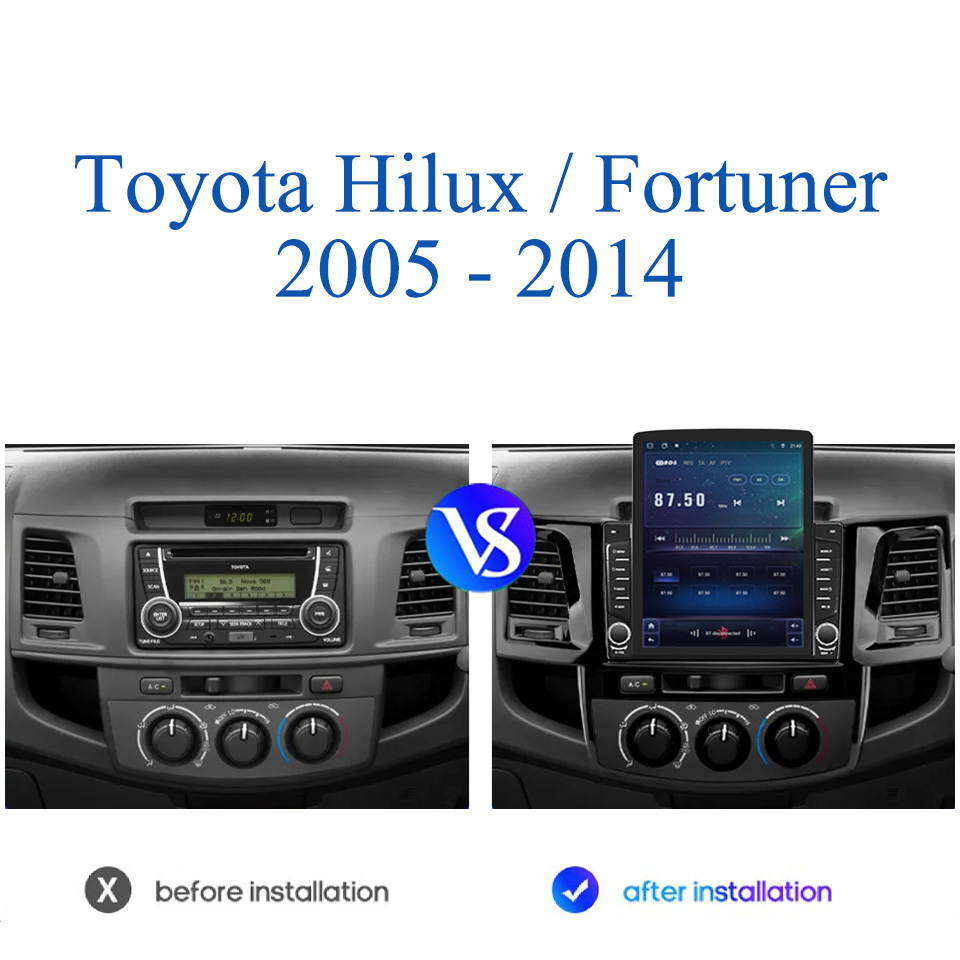 Autoradio DVD カセットトヨタフォーチュナーハイ - Tablet Danish Mobile & Accessories Faisalabad のレビューと価格