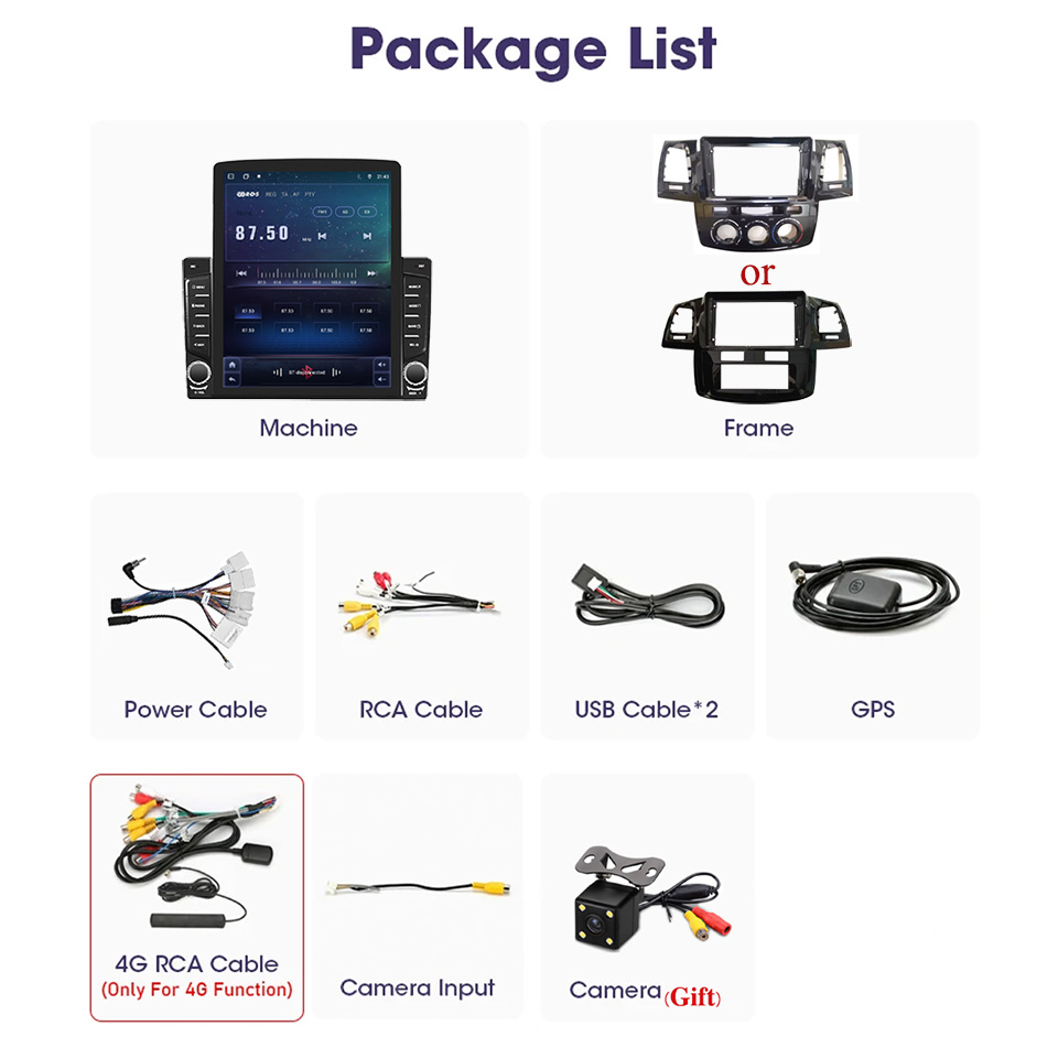 Autoradio DVD カセットトヨタフォーチュナーハイ - Tablet Danish Mobile & Accessories Faisalabad のレビューと価格