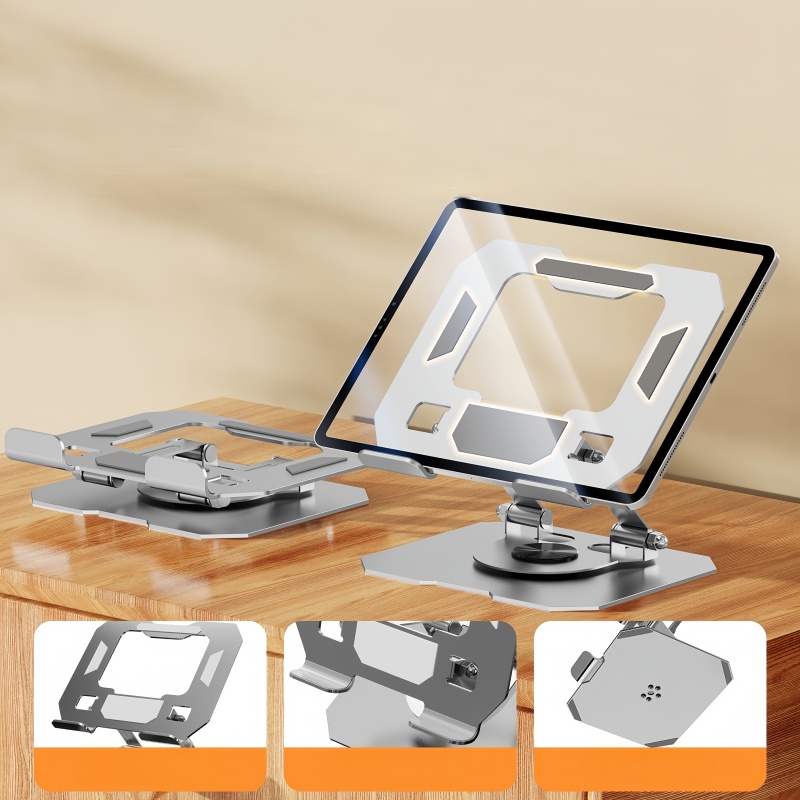 オールメタル折りたたみ式360度回転 °   タブレットと携 - Huawei Tablet Accessories のレビューと価格