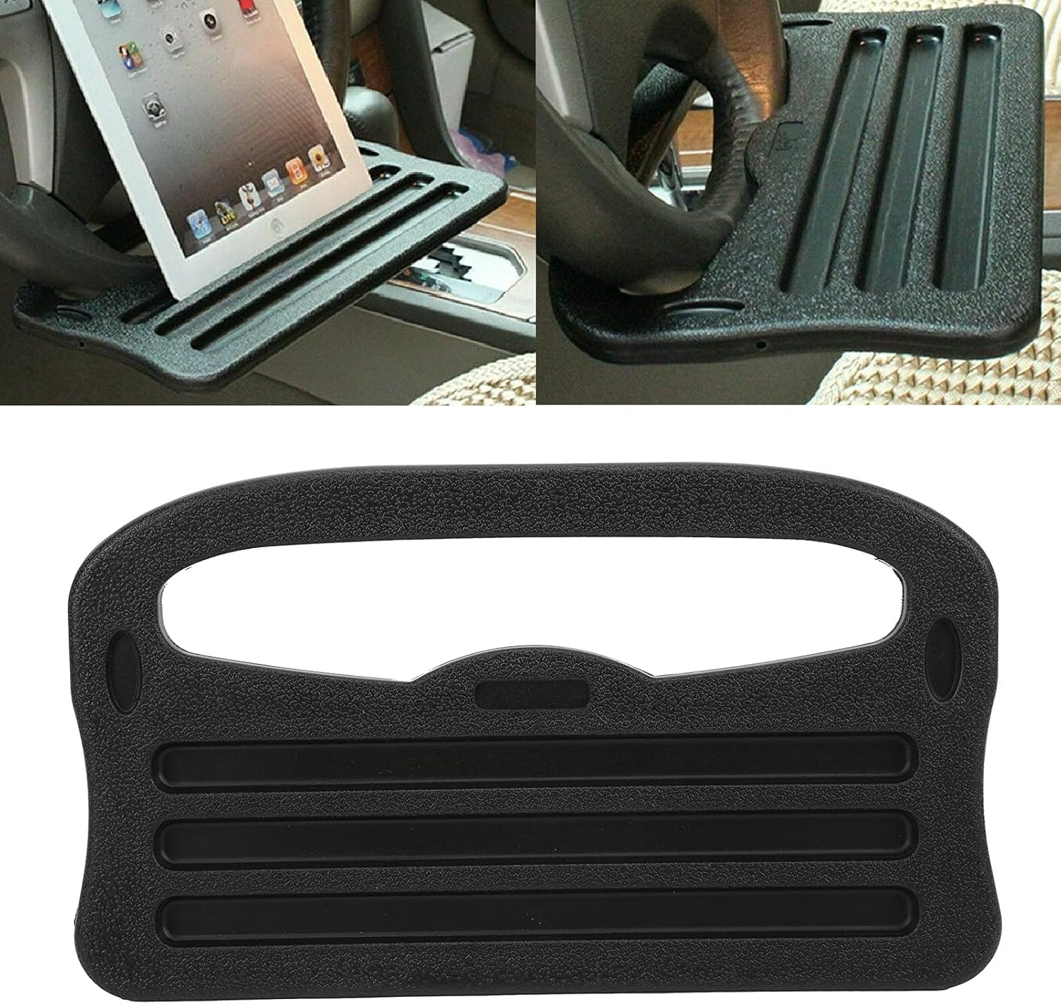 2in1 車のステアリングホイールトレイ自動車インテリア収納 - Laptop Tablet Accessories のレビューと価格