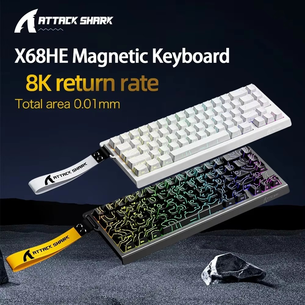 ATTACK SHARK X68HE 磁気メカニカルキーボー - Tablet Accessories Gifts のレビューと価格
