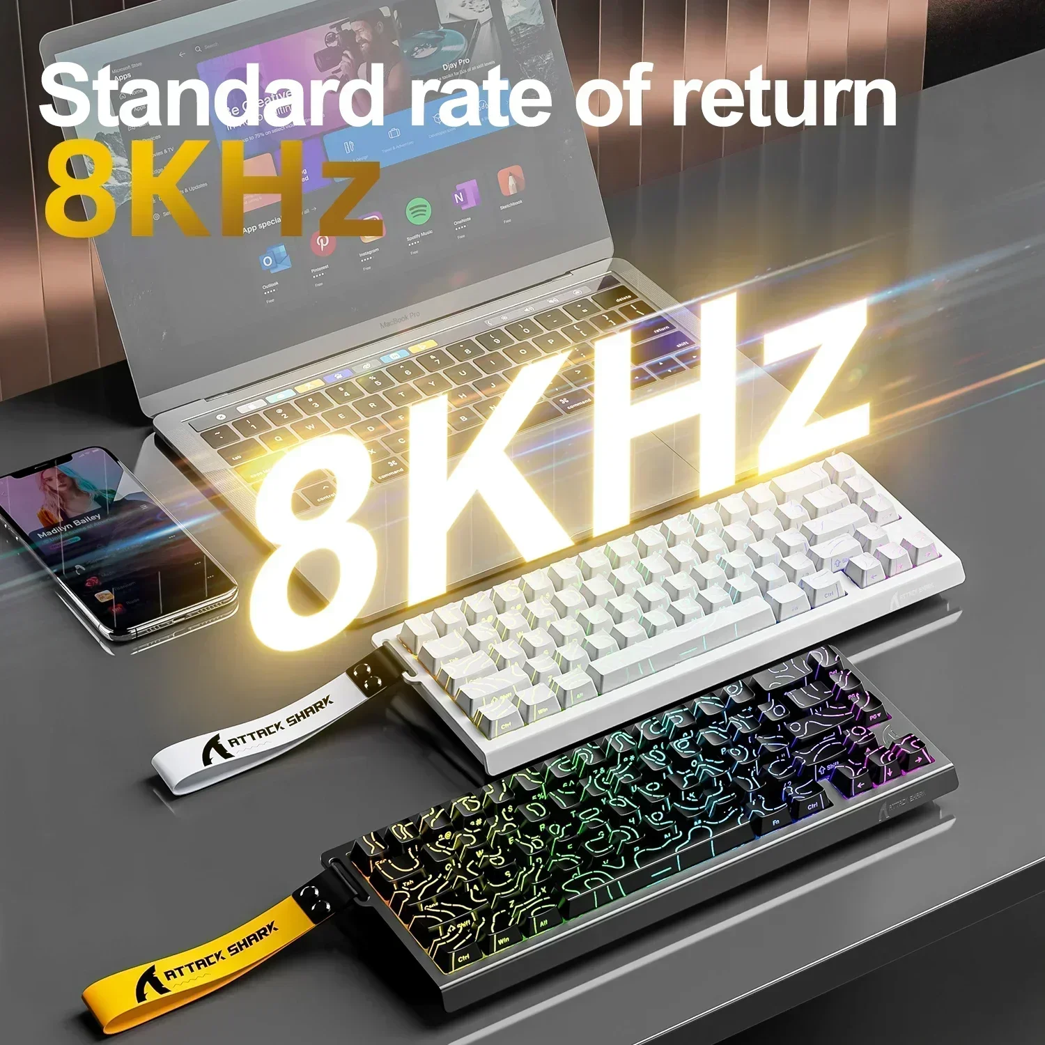 ATTACK SHARK X68HE 磁気メカニカルキーボー - Tablet Accessories Gifts のレビューと価格