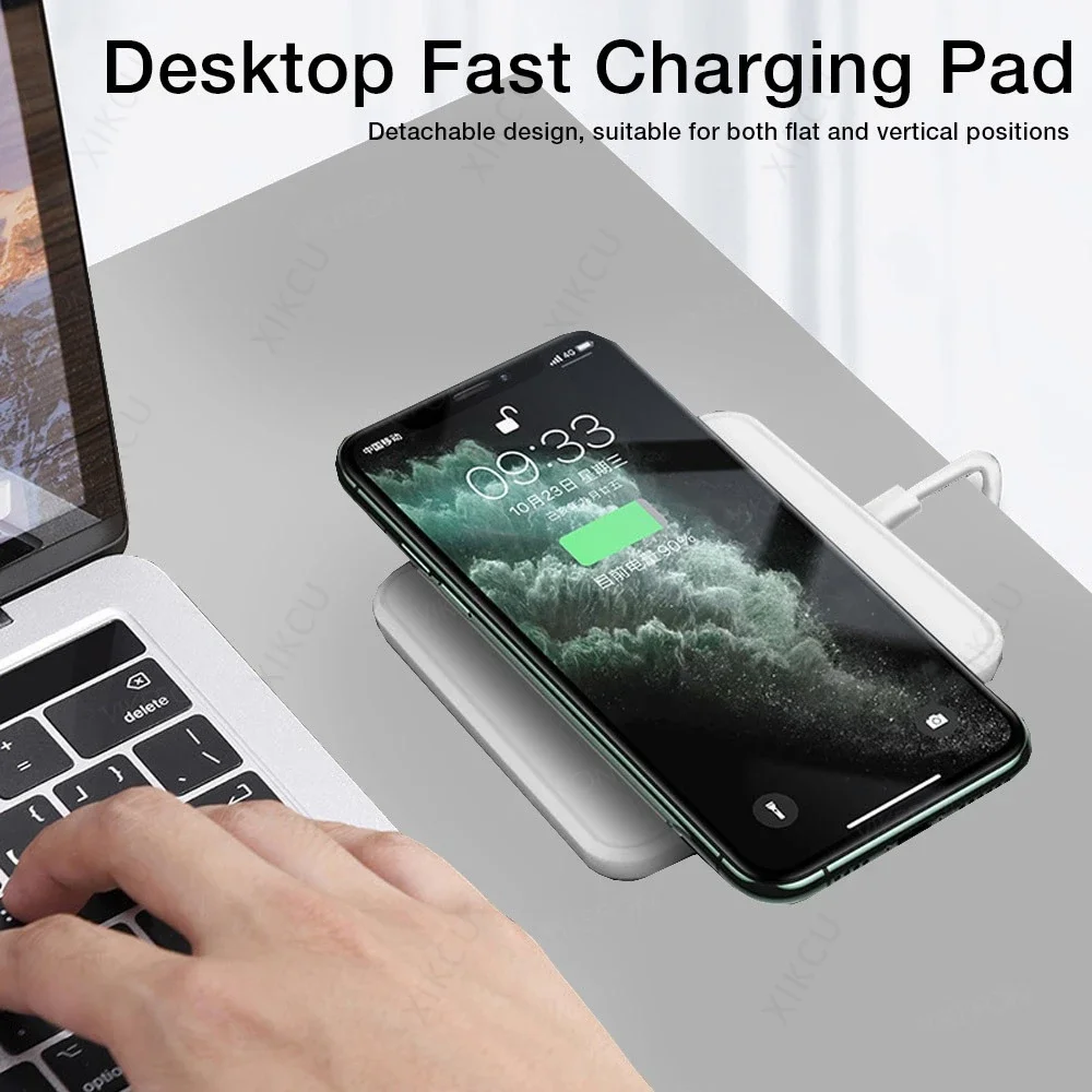 デスクトップ取り外し可能電話ホルダー スタンド充電器パッド  - Wireless Charging Pad のレビューと価格