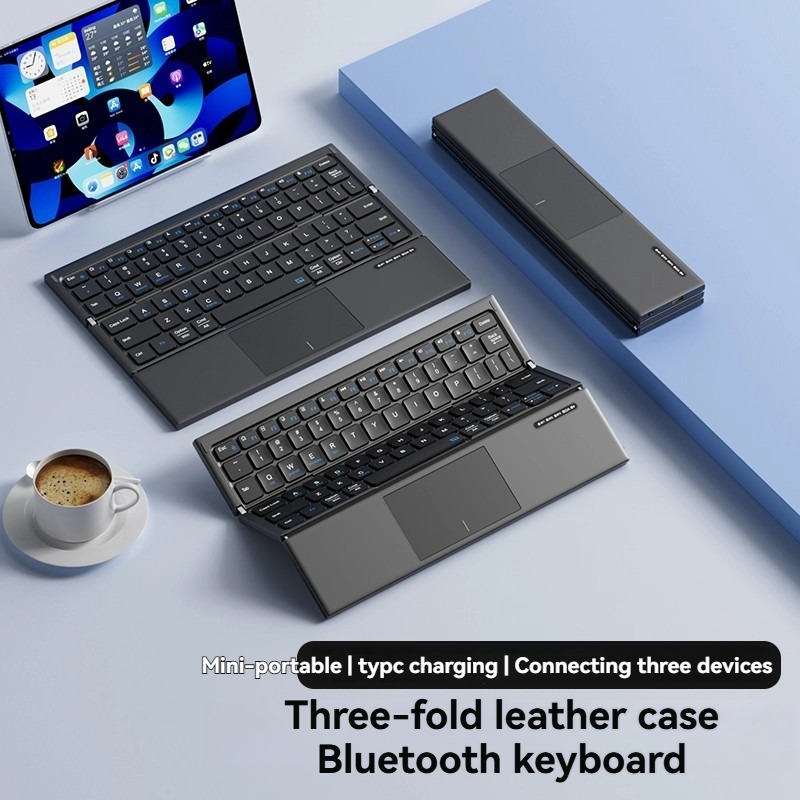タブレットキーボード トリプルフォールド ポータブルタッチパ - Tablet Accessories Gifts のレビューと価格
