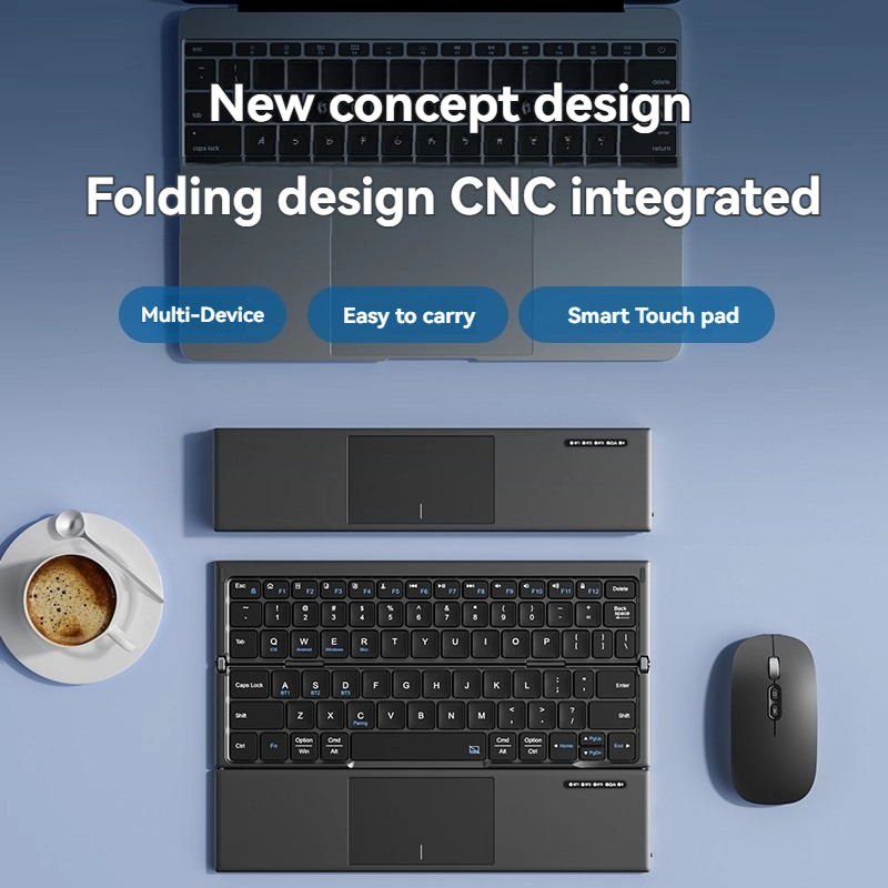 タブレットキーボード トリプルフォールド ポータブルタッチパ - Tablet Accessories Gifts のレビューと価格